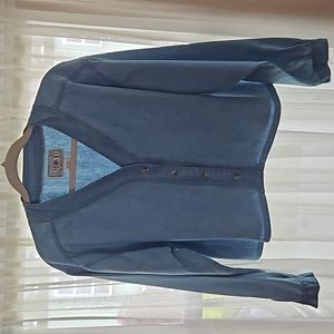 Vision 1 lightweight demin long sleeve button down